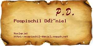 Pospischil Dániel névjegykártya